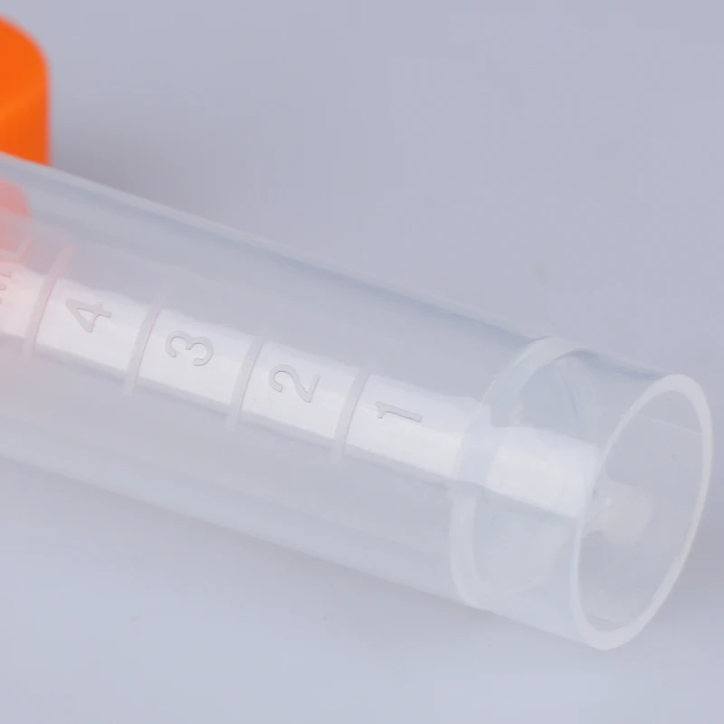 10 шт 5 мл Пластиковые Градуированные криовиальные пластиковые пробирки для