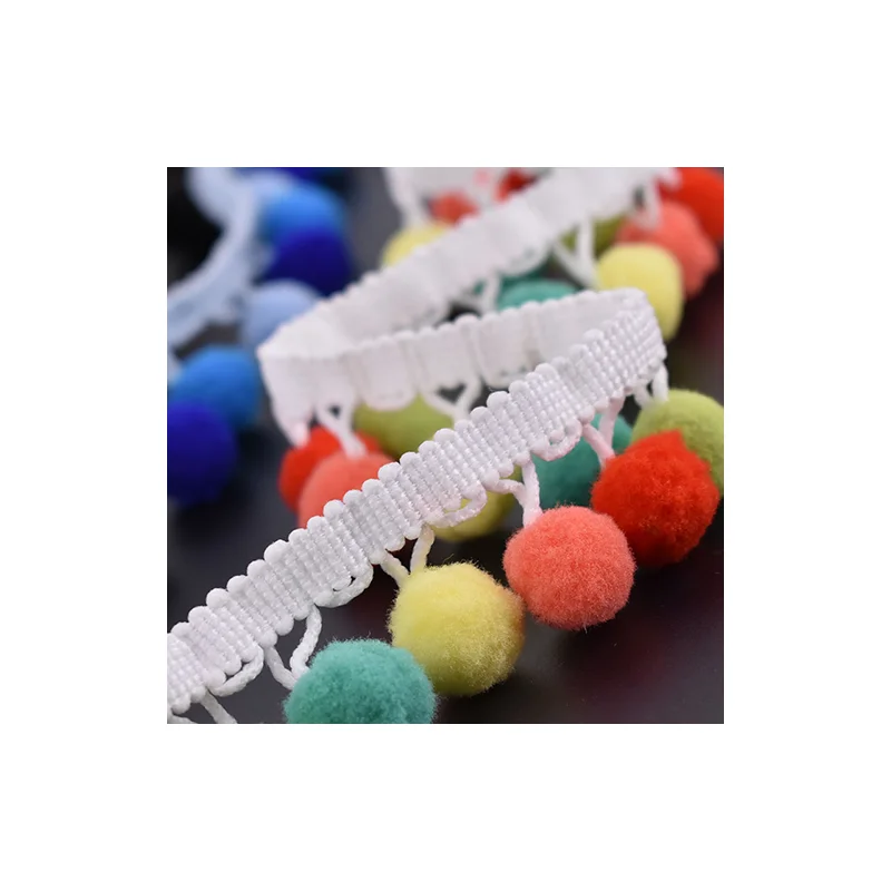 

Colorful Handmade Materials Decorative Tassel Ball Lace Clothing Curtain Pillow Quilt Cover Accessories Wool Ball Lace
