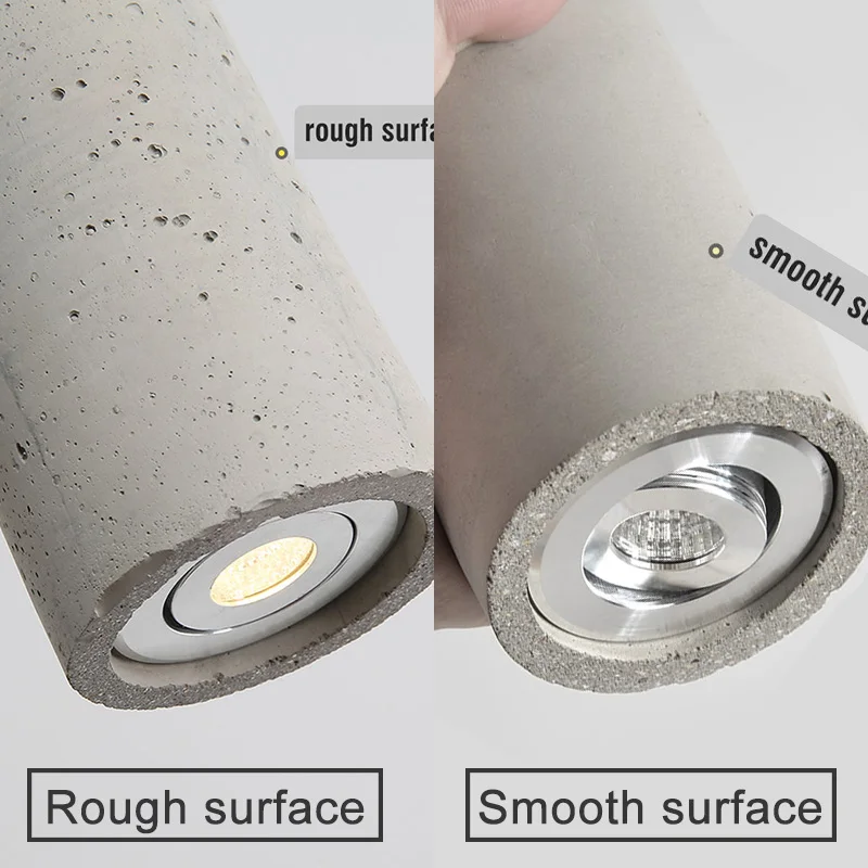 

Retro Vintage Loft LED concrete lamp Art decor tube pendant light living room bedroom Kitchen Bar rustic light