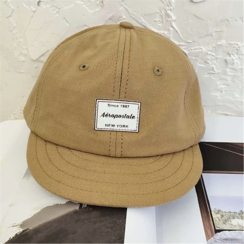 Бейсболка с коротким козырьком в стиле хип хоп Повседневная плоским хлопковая