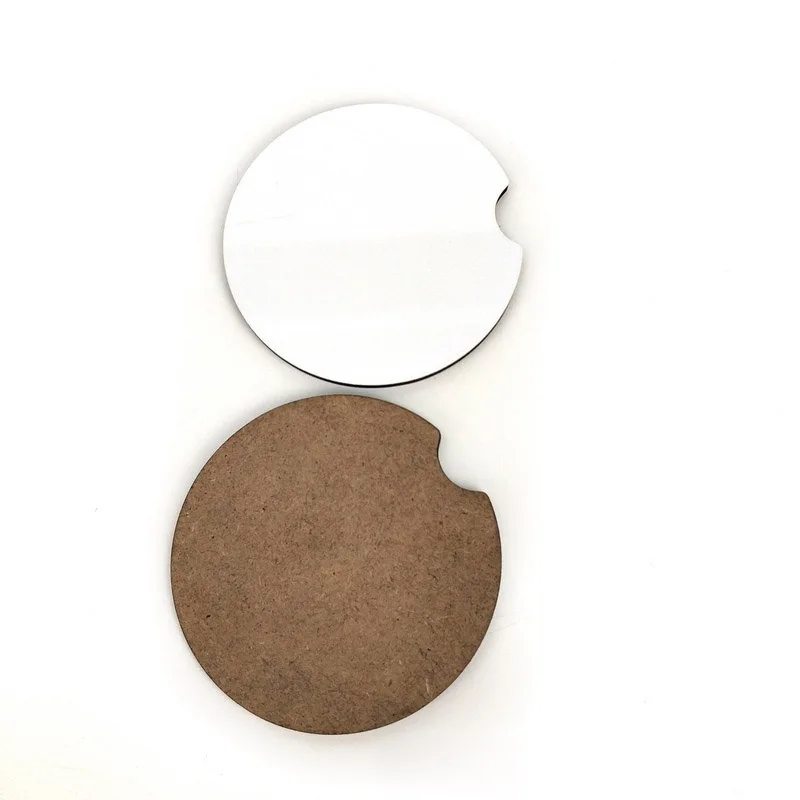 

300 шт. сублимационные деревянные МДФ пустые автомобильные подставки термопечать коврик для чашки нескользящий