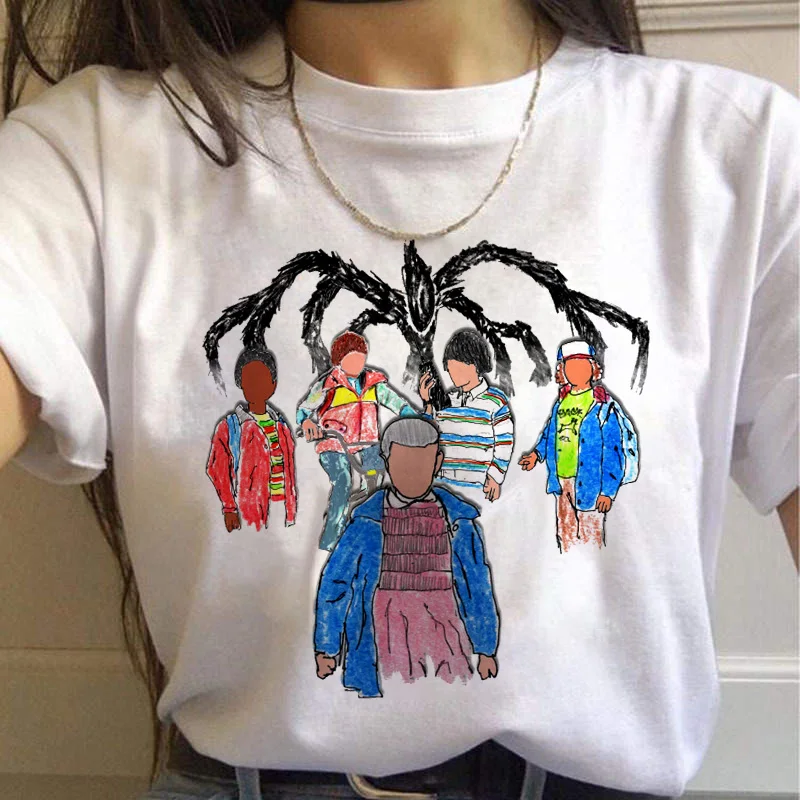 

Stranger Things 3 Female T-shirt Funny Viper Eleven T-shirt Casual Ulzzang Short Sleeve Movie Harajuku Graphics T-shirt Female