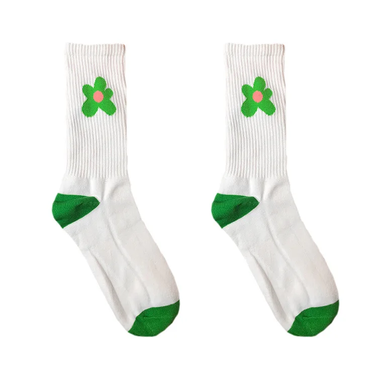 

New Novelty Men Flowers Tyler The Creator Golf Street Skateboard Harajuku Athlete Socks Parkour Street Cotton Hip Hop 22CM N319