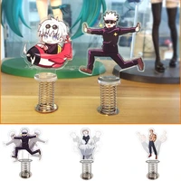 anime jujutsu kaisen new gojou shake action figure stand model plate desk decor cute acrylic standing gift toy