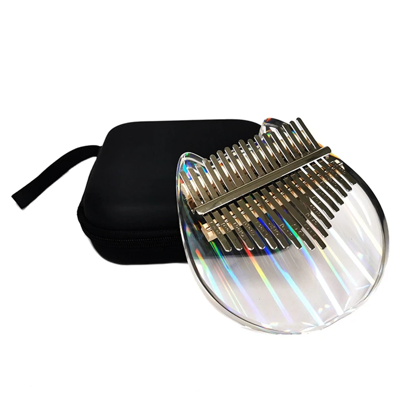 

Rainbow Kalimba 17 Key Thumb Piano Crystal Finger Piano Colorful