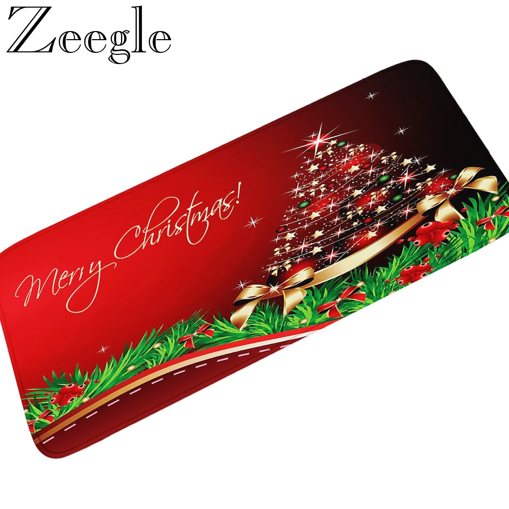 Zeegle коврик с рождественским дизайном для двери мягкий добро пожаловать входной