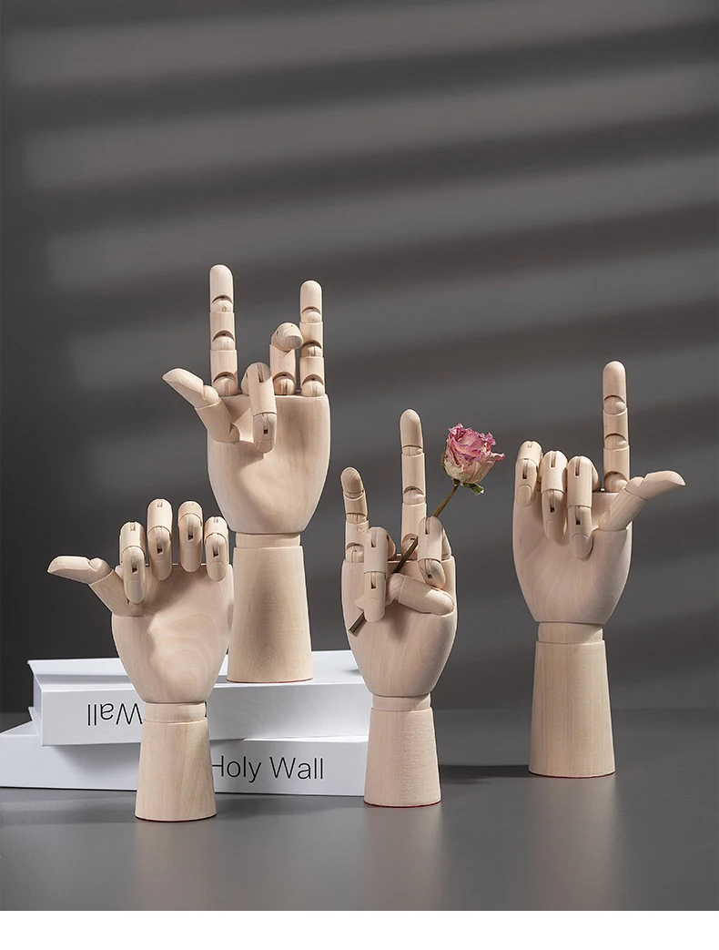 Деревянные подвижные суставы деревянные фотообои реквизит украшение для офиса