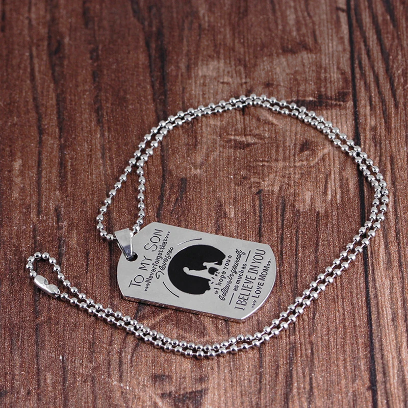 Ожерелье с подвеской 1 шт. колье надписью из сплава для моего сына влюбленного