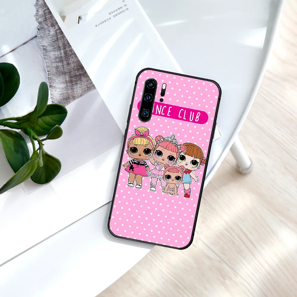 

Cartoon LOL Dolls Girls Phone Case For Huawei P Mate Smart 10 20 30 40 Lite Z 2019 Pro black Funda Soft Waterproof Fashion Cell