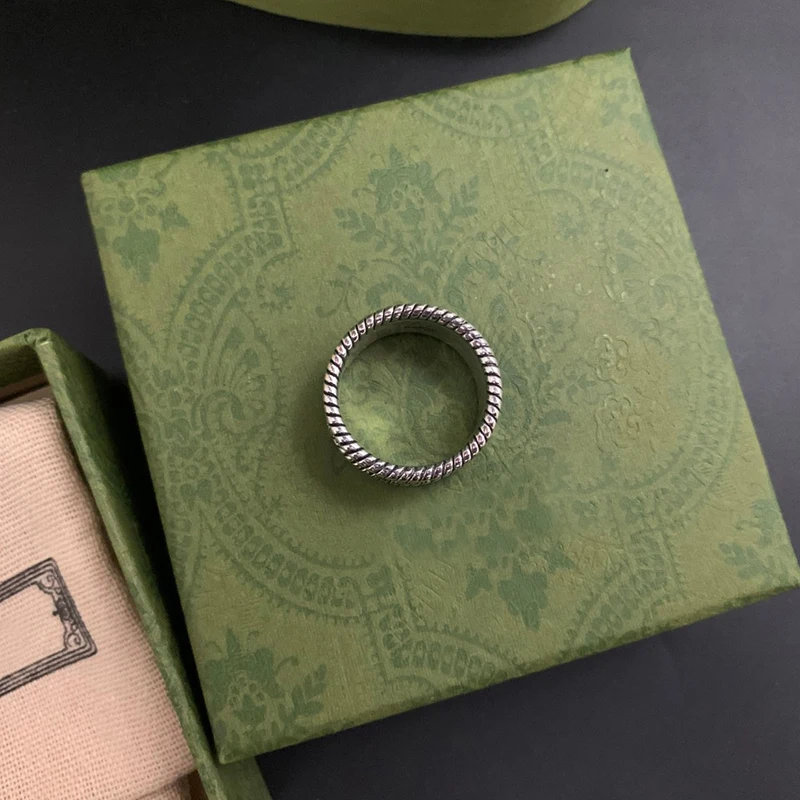 Мужское и женское кольцо из серебра 925 пробы в стиле ретро | Украшения аксессуары