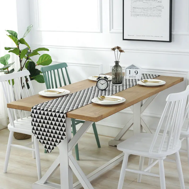 Высококачественный простой современный ветровой стол флаг для западного стола