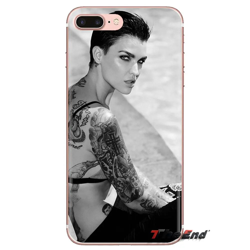 Australian star Ruby Rose Transparent TPU Cover Bag For Xiaomi Mi6 Mi 6 A1 Max Mix 2 5X 6X Redmi Note 5 5A 4X 4A A4 4 3 Plus Pro |