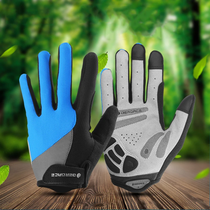 Демисезонные мужские и женские велосипедные перчатки с сенсорным экраном