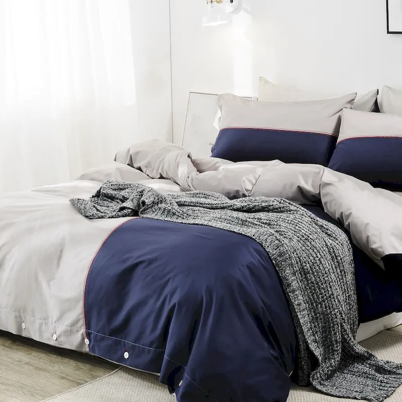 Комплект постельного белья с пододеяльником наволочкой и простыней из