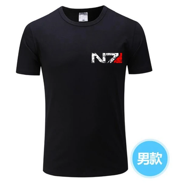 Новинка 2021 игровая футболка N7 Mass Effect 3 для мужчин и женщин с эмблемой женская