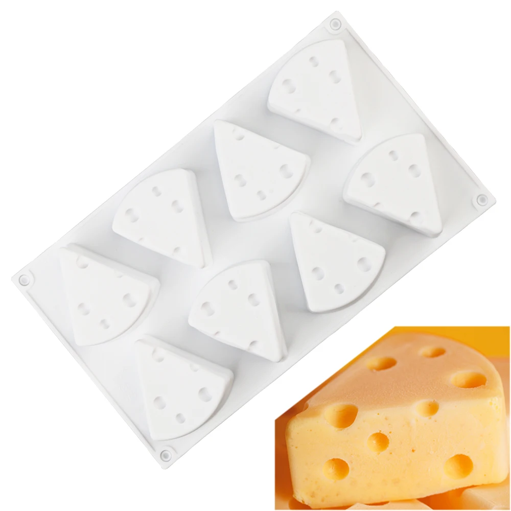 

Silicone Cake Mold Food Grade Silicone Mold 3D Triangle Cheese Baking Molds for Cupake,Jelly,Pudding,Soap,Resin DIY Tools