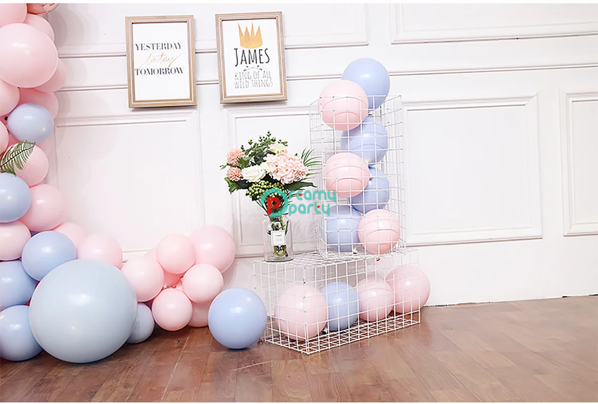 115 шт./компл. Макарон розовый шар комплект гирлянды 10 &quotлатекс Pinkx70 Bluex30 18&quot