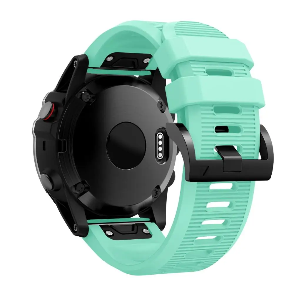 Сменный силиконовый ремешок для часов 26 мм Garmin Fenix 6X 5X/5X Plus спортивный 3 3HR |