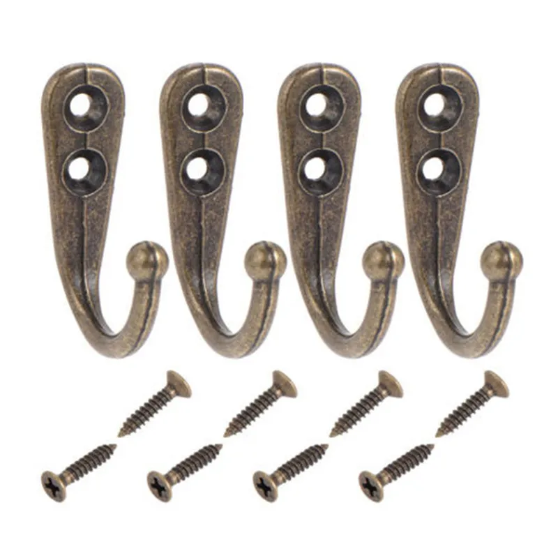 

Mini Clothes Hooks Zinc Alloy Vintage Wall Hanging Rack Door Bedroom Hanger Hook For Coat Hat Towel Key Home Decoration Tools