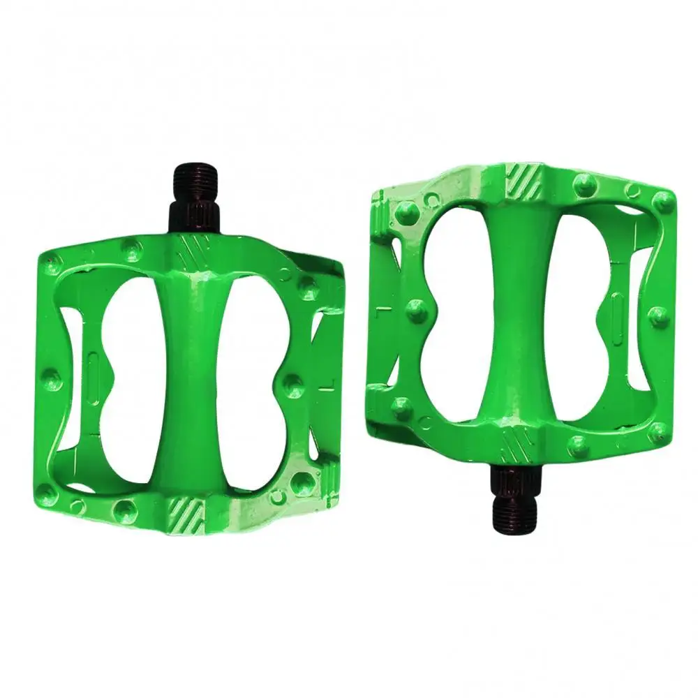 1 Pair Colourful Pedal Mountain Bike Road Cycle Aluminum Green blue  white Bicycle Parts for Folding Children bike