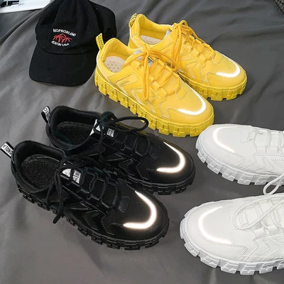 

2021 spring, summer and autumn new platform platform shoes, casual breathable fashion lace up large size flat shoes