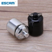 escam mini portable aluminium alloy pill box carrying bottle case noise canceling hearing protection earbuds earplugs