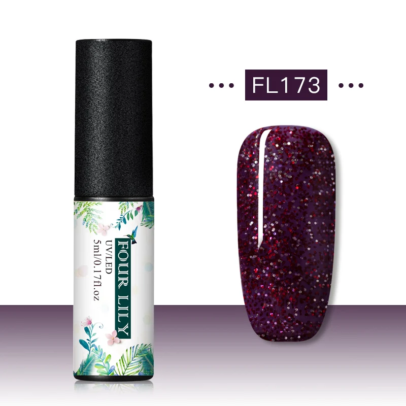 CS06944 Четыре лилии Гель-лак набор УФ Vernis Полупостоянный праймер верхнее покрытие 5 мл цветной гель для ногтей лак Nagellak Soak Off лак - Цвет: CS06944