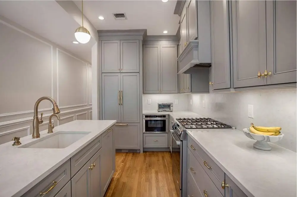 Новое поступление кухонные шкафы из массива дерева традиционная деревянная