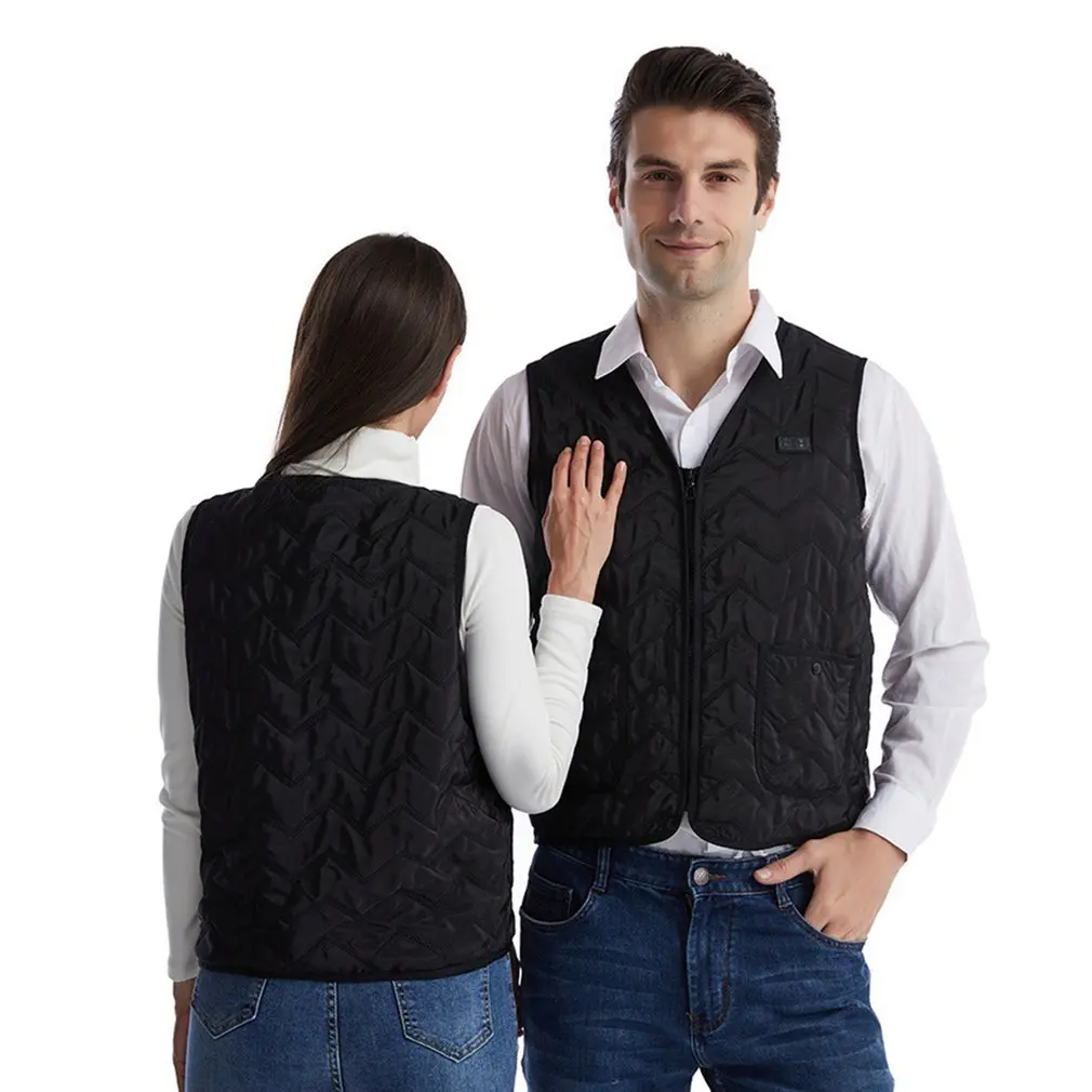 

Women Heating vest Autumn and winter Cotton Vest USB Infrared Electric Heating Vest Women Flexible Thermal Winter Warm Jacket