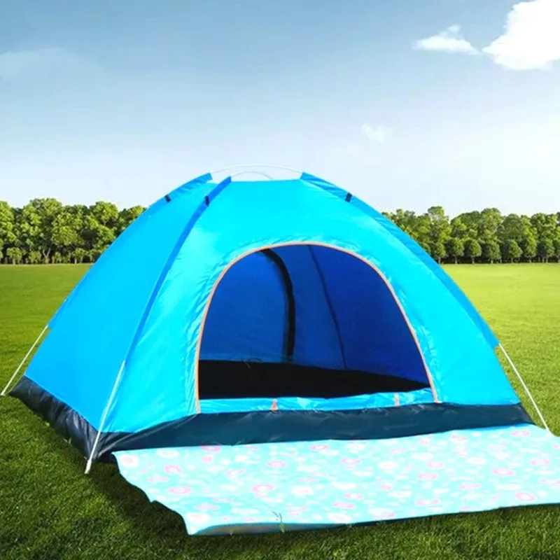 

Outdoor Camping Fully Automatic Ultra-Light Beach Tent 3-4 People Camouflage Dome Leisure Sunshade Portable Pop-Up Fishing Shelt
