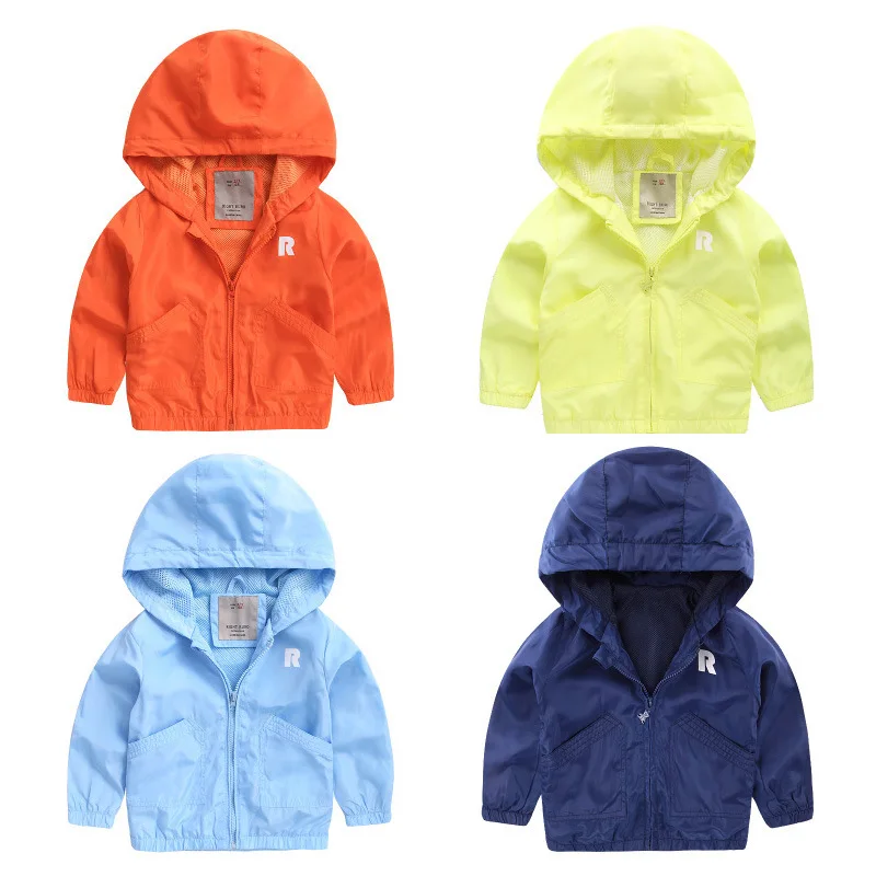 

Kids Toddler Boy Jacket Coat Spring Autumn Hooded Windbreaker Outfits Children Outerwear Costume Baby Clothes Blazer Clothing