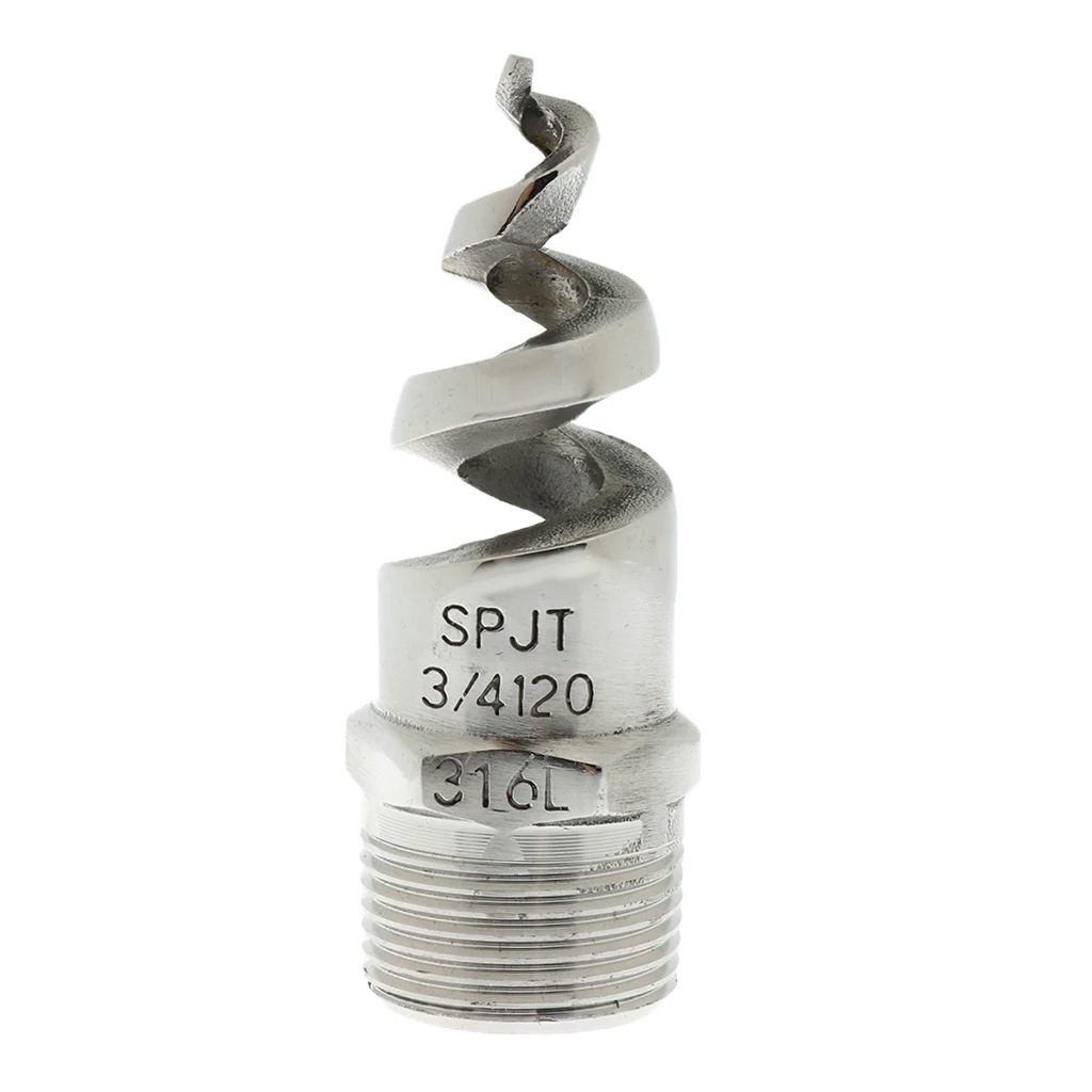 Spiral Cone Atomization Spray Nozzle 3/4 inch /Male/ 316L Stainless Steel 120 Degree | Бытовая техника