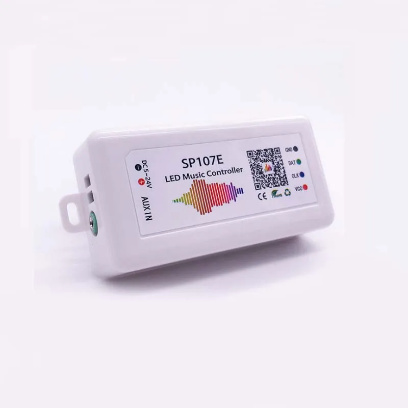 

SP107E Bluetooth Music Controller For WS2801 WS2811 WS2812B SK6812 Magic LED Pixel Strip Light RGB Controller