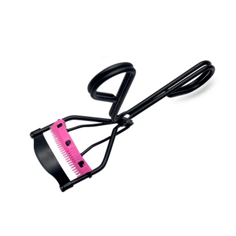 

6 Colors New Eyelash Curler With Comb Carbon Steel Material Eye Lash Clip Built-In Comb Eyelash Curler Tool d1