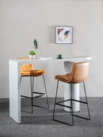 zq nordic chair simple modern bar chair high stool home backrest high chair dining chair