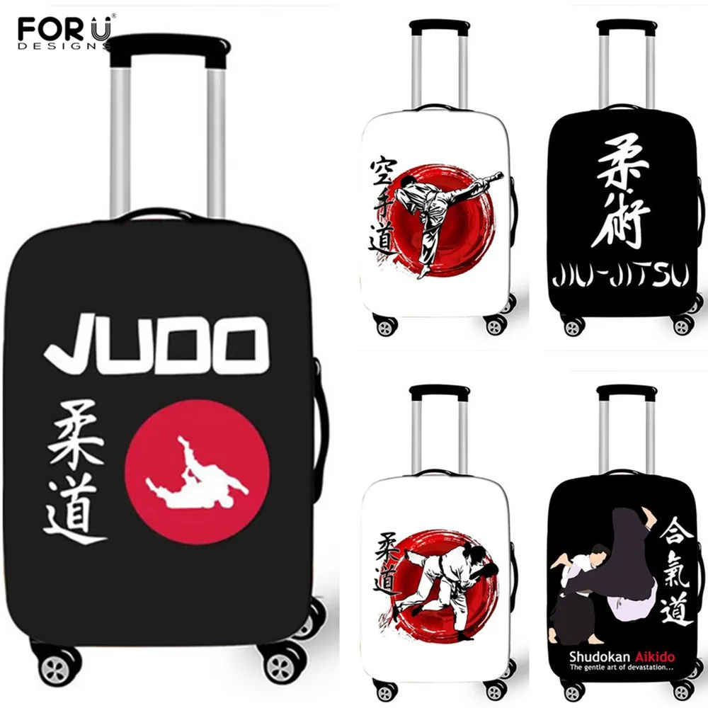 Дорожный эластичный пылезащитный чехол FORUDESIGNS для багажа чемодана с принтом