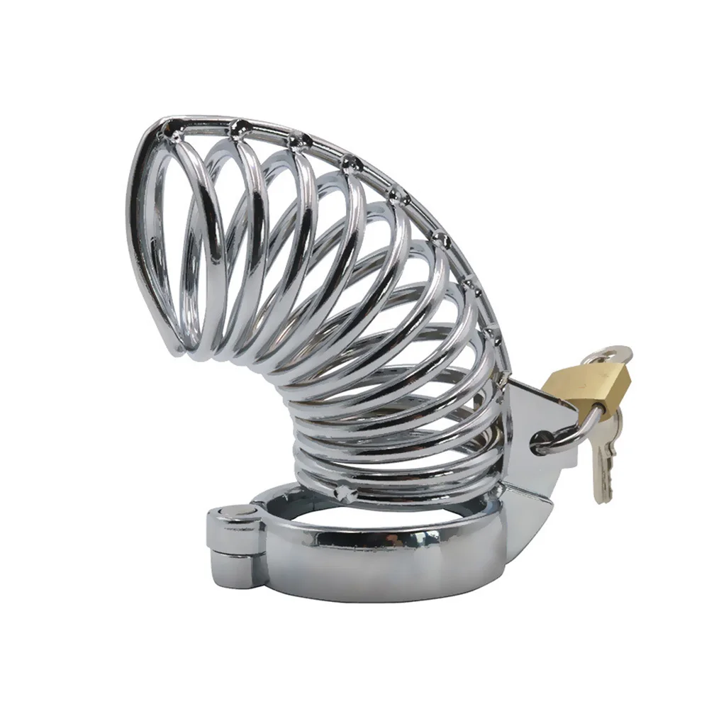 БДСМ металлическая клетка для пениса мужское визуальное устройство кольцо члена