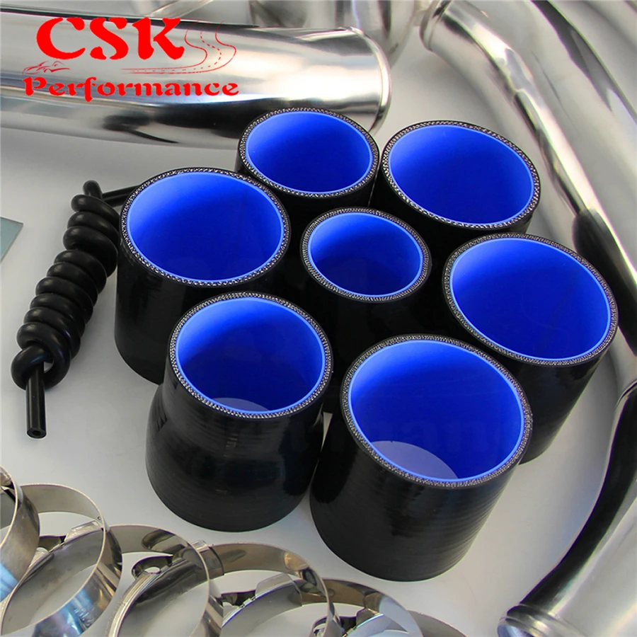 Интеркуллер FMIC Kit подходит для Mazda RX7 FC FC3S 13B Single Turbo 300-700hp 86-91 черный/синий/красный |