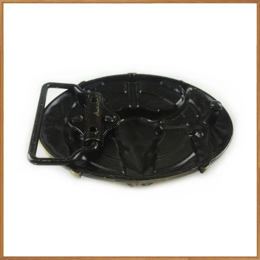 Мужская Ретро пряжка BuckleClub в виде Головы Быка западном стиле Ранняя латунная