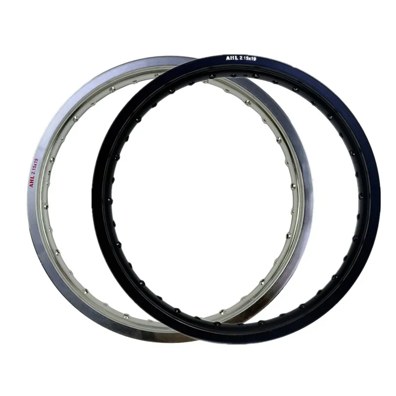 

6061 Black / Silver Motorcycle Rim Aviation Aluminum Front Wheel Circle 2.15x19 32 36 Spoke Hole 215 x 19 2.15 19 High Strength