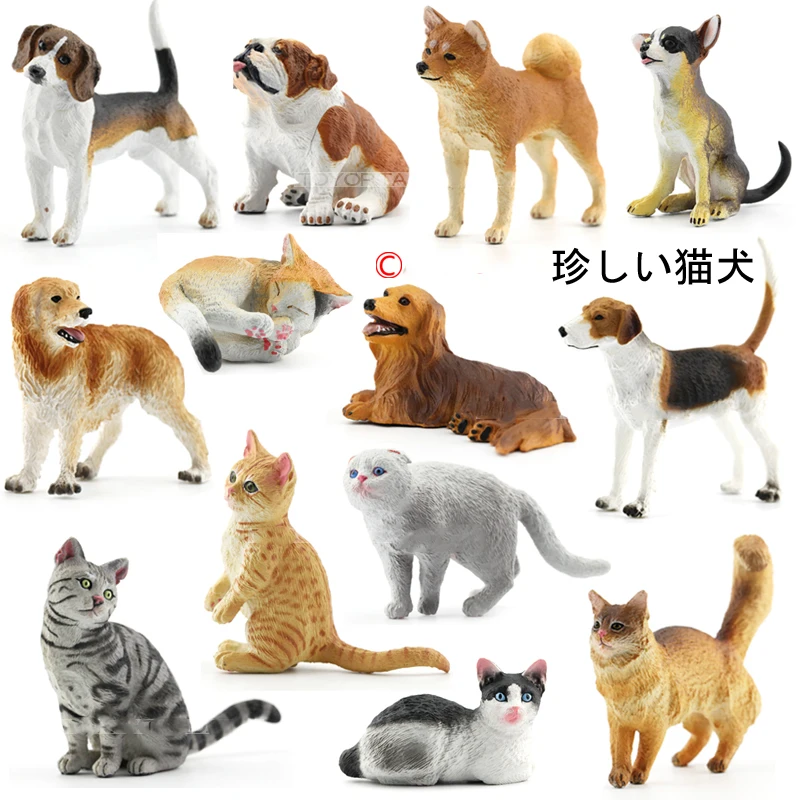 Японский подлинный бык 28 комплектов милый питомец щенков Ragdoll bobtail короткошерстный Ragdoll кошки Акита бульдог Foxhound Настольный рисунок