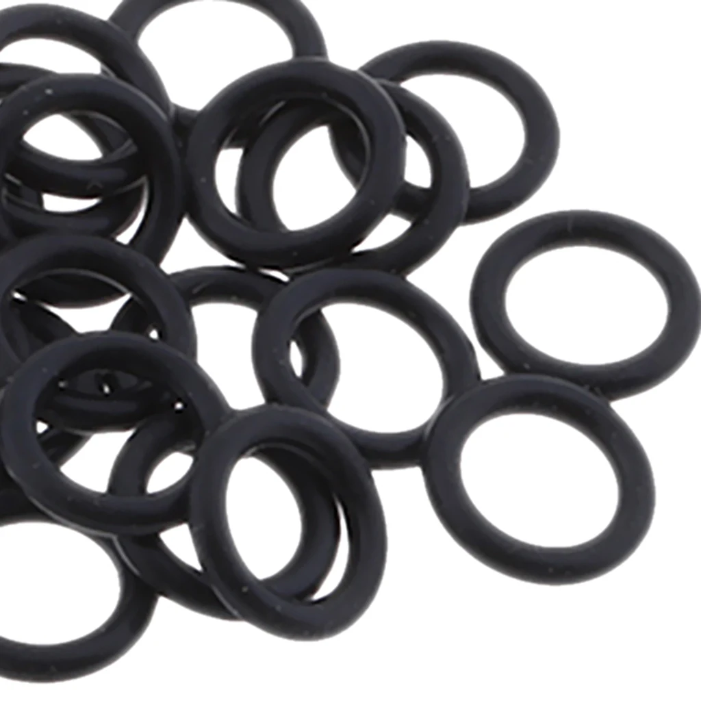 

25 Pieces Black Motorcycle Engine Oil Replacement Oil Drain Plug O-rings Rubber