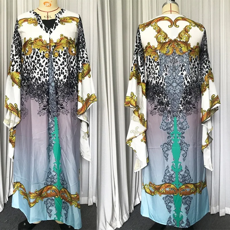 Африканские платья для женщин Дашики с цветами Розовая африканская одежда базин