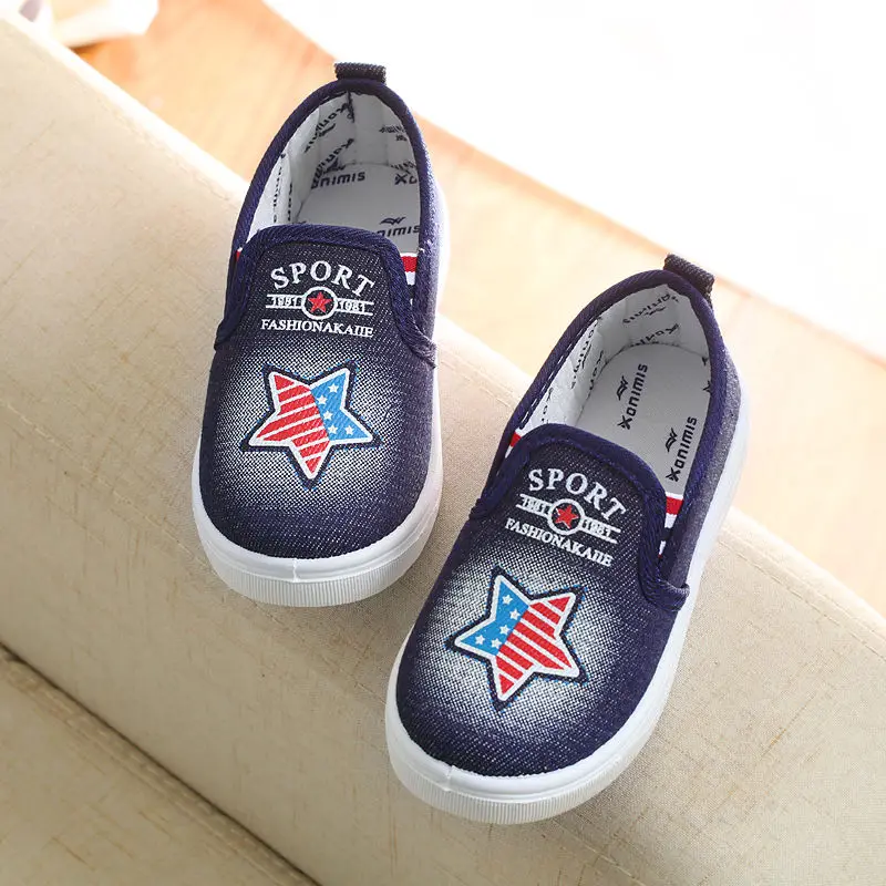 Детская обувь для девочек и мальчиков кроссовки джинсы парусиновая детская