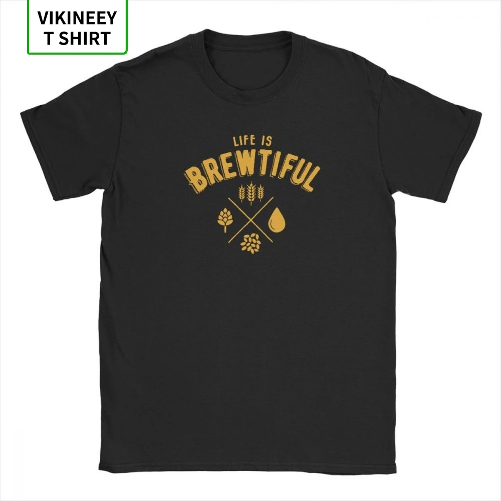 Жизнь Brewtiful мужские пива Футболка Бар алкоголь пиво напитки Новинка футболки для