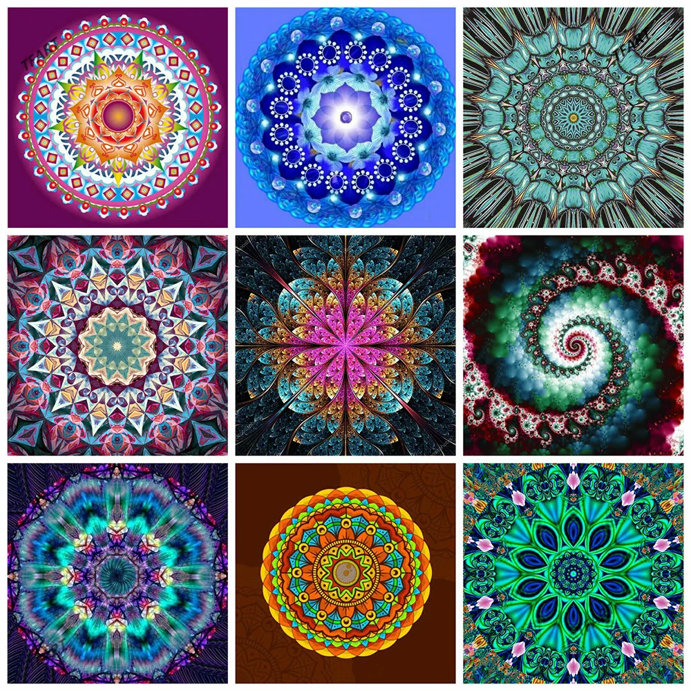 

5D Diamond Painting Mandala Mosaic Religious DIY Diamond Embroidery Cross Stitch Flower Home Decor Craft Kit