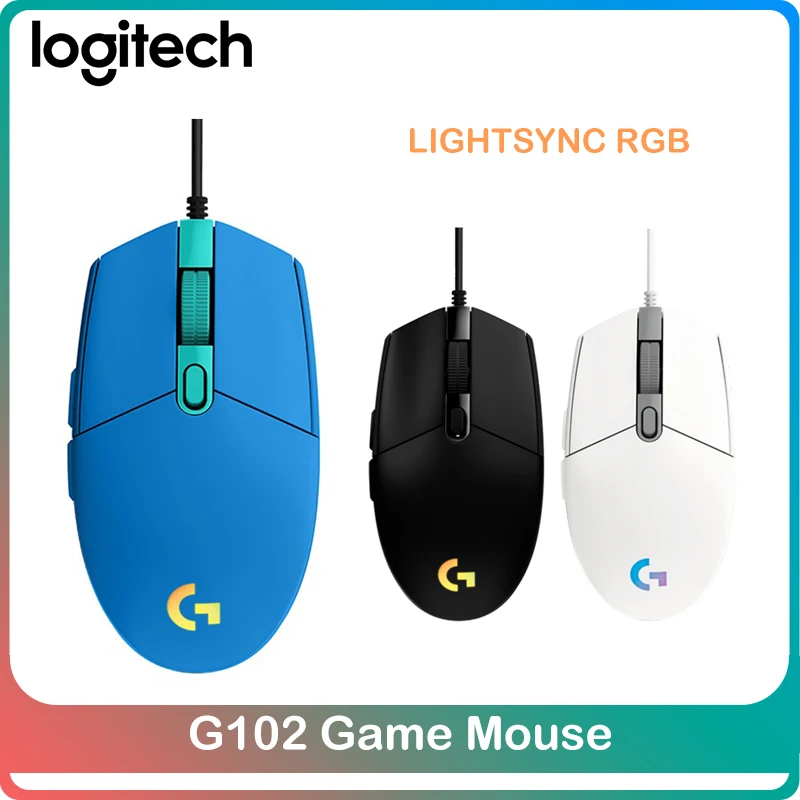 Мышь Logitech G102 LIGHTSYNC игровая 6 кнопок 8000 DPI USB | Компьютеры и офис