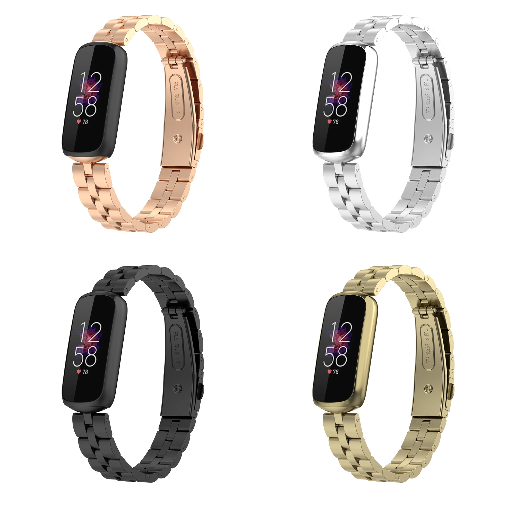 

Металлический ремешок для часов Fitbit Luxe, ремешок для часов Fitbit Luxe, браслет, петля, аксессуары для умных часов, регулируемый ремень