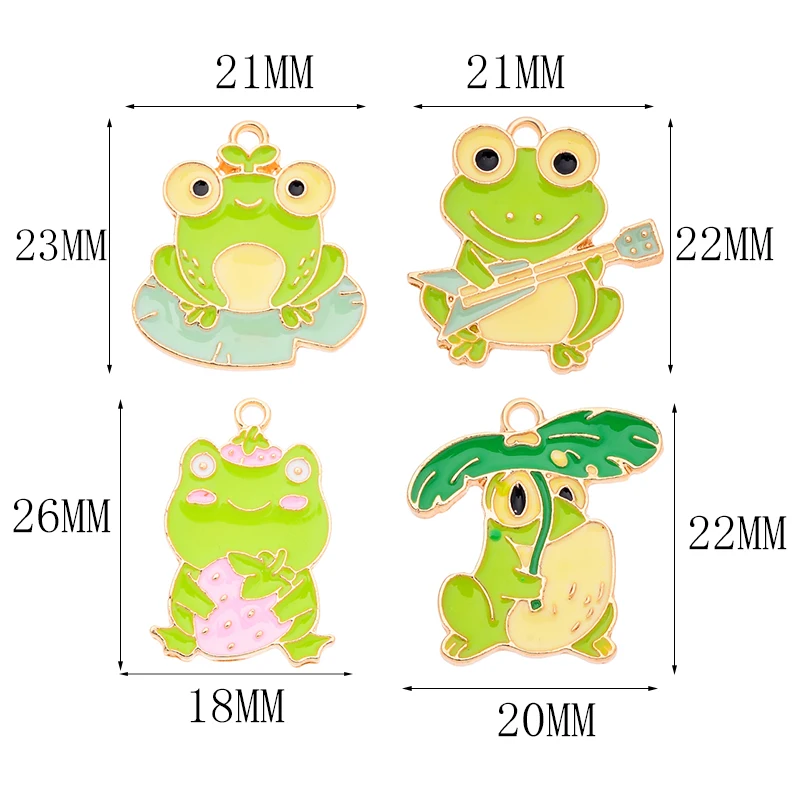 10 шт. подвески в виде лягушек |
