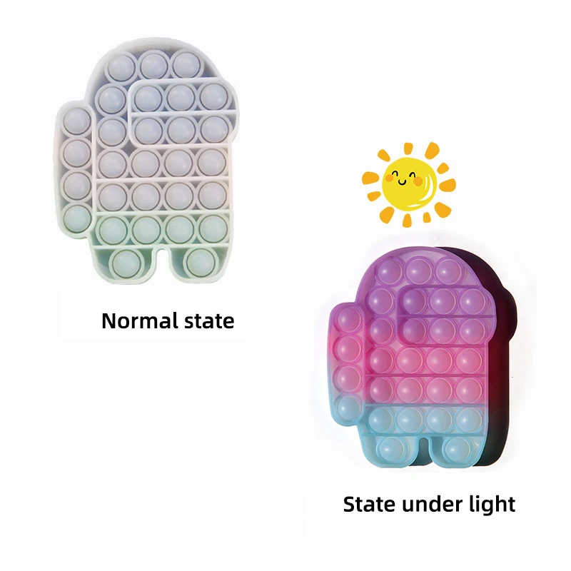 

Novelty and Innovation, Changing color When exposed to light, desktop educational toys, silicone finger squeezing music, childre